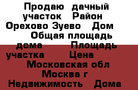 Продаю  дачный участок › Район ­ Орехово-Зуево › Дом ­ 15 › Общая площадь дома ­ 36 › Площадь участка ­ 6 › Цена ­ 550 000 - Московская обл., Москва г. Недвижимость » Дома, коттеджи, дачи продажа   